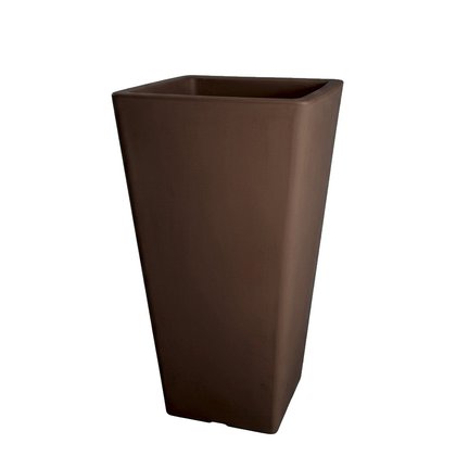 Vaso Quadrado Alto — Bronze