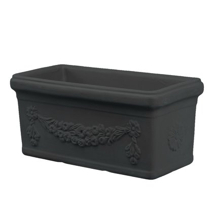 Flower Window Box — Black