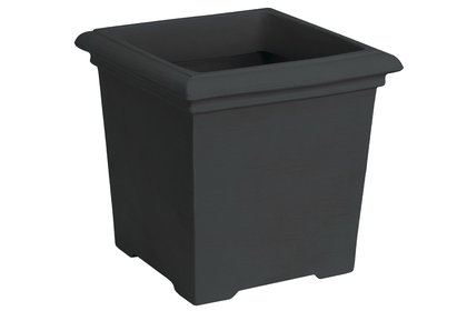 Vaso Quadrado Liso — Preto